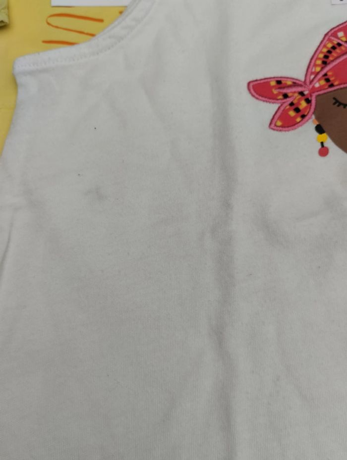 Débardeur blanc 4 ans fille - photo numéro 3