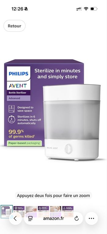 Stérilisateur Philips 