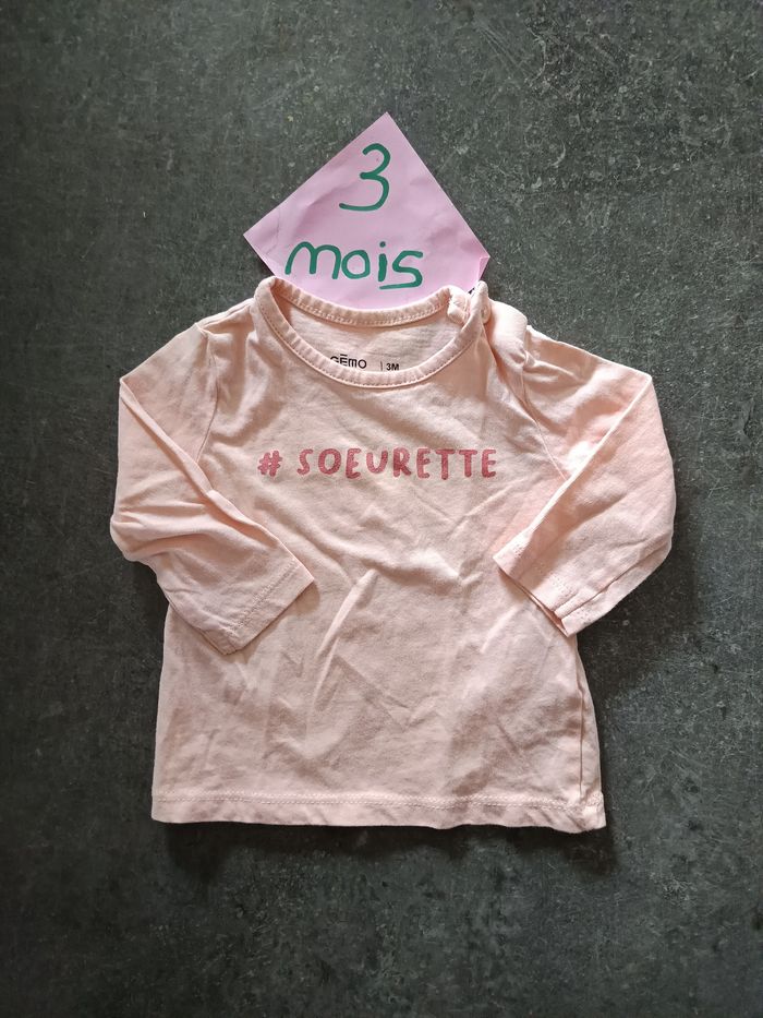 Haut #soeurette 3 mois