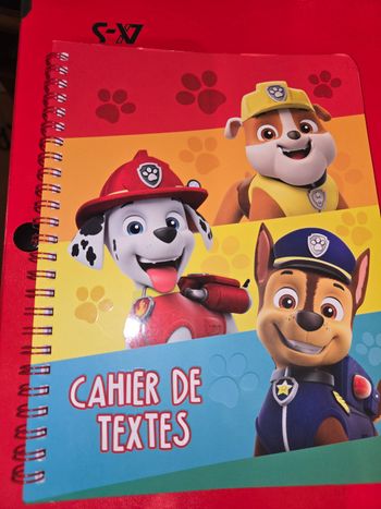Cahier de texte Paw patrol