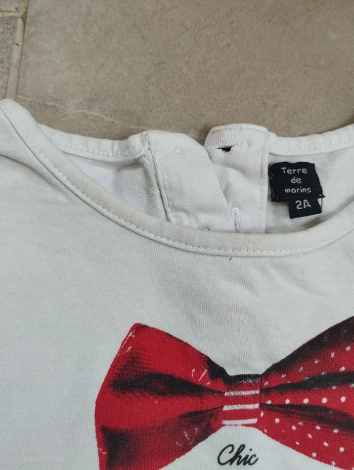 Lot 3 t-shirts manches courtes fille 24 mois - photo numéro 7