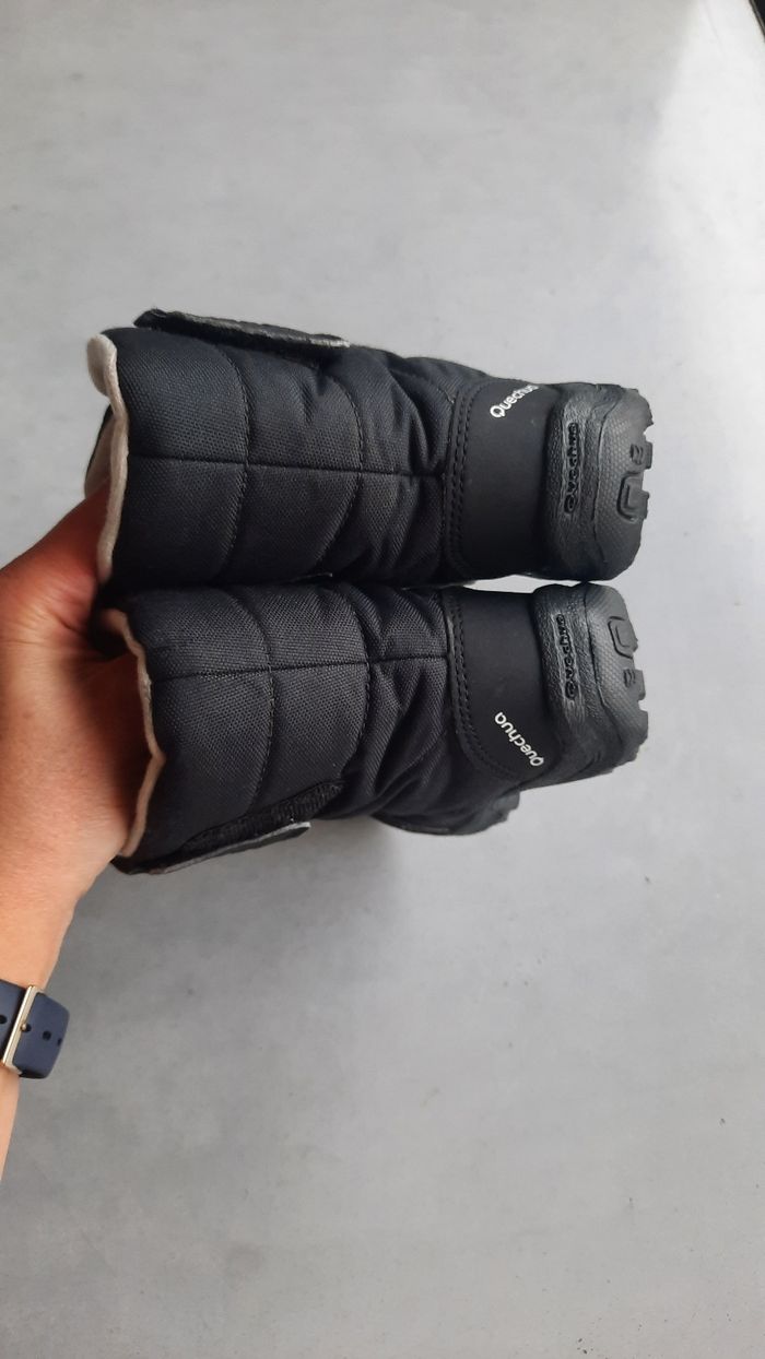Bottes de neige ski luge montagne noir mixte pointure 27 quechua decathlon - photo numéro 3