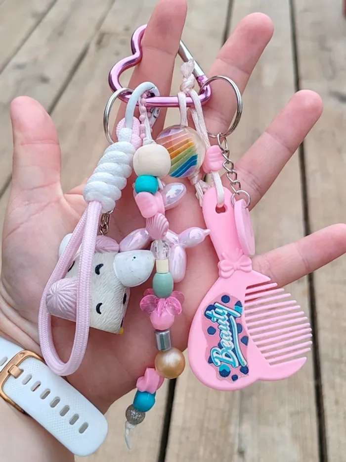 Bijou de sac gri-gri Furby rose et blanc - photo numéro 8