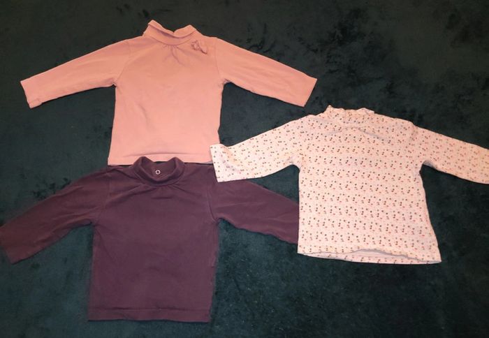Col roulé bébé fille 6 mois