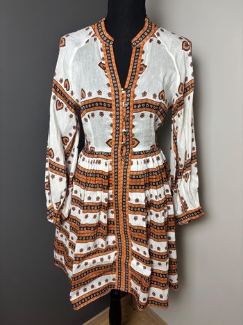 Robe Sandro blanc abricot T34 neuve