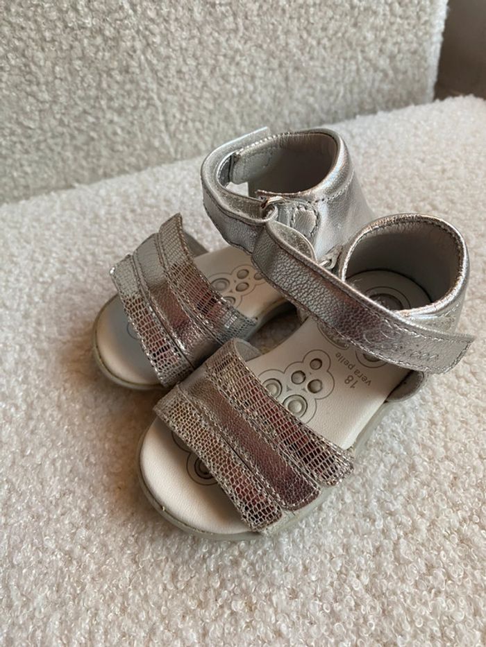 Sandales fille argenté 18 Chicco - photo numéro 6