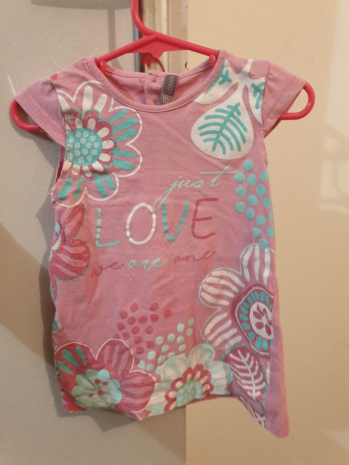 Robe coton motif fleurs