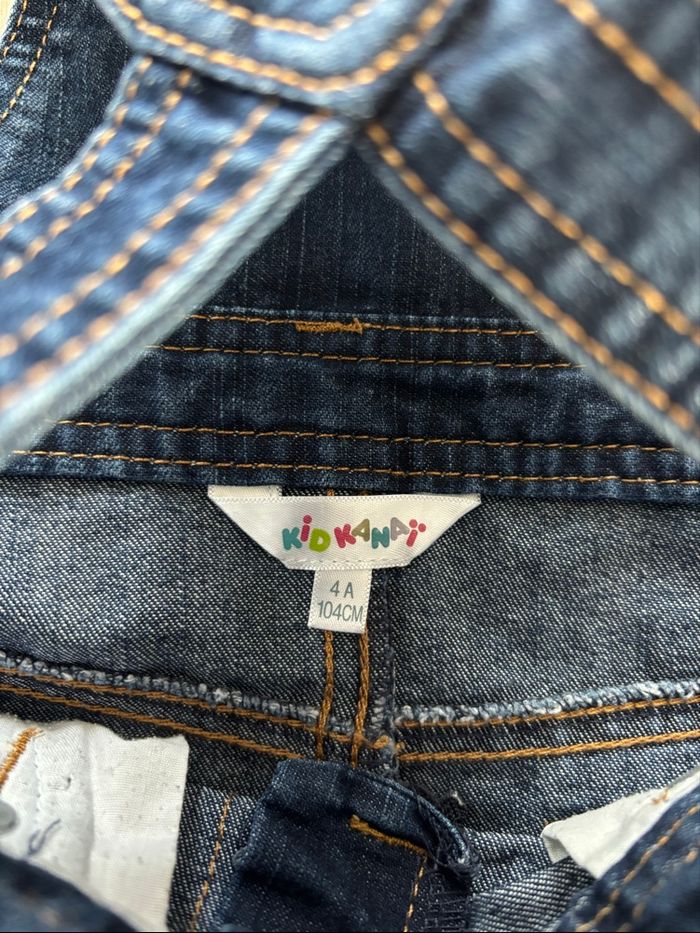 Robe salopette jeans taille 4 ans - photo numéro 2