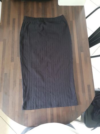 Jupe droite longue noire
