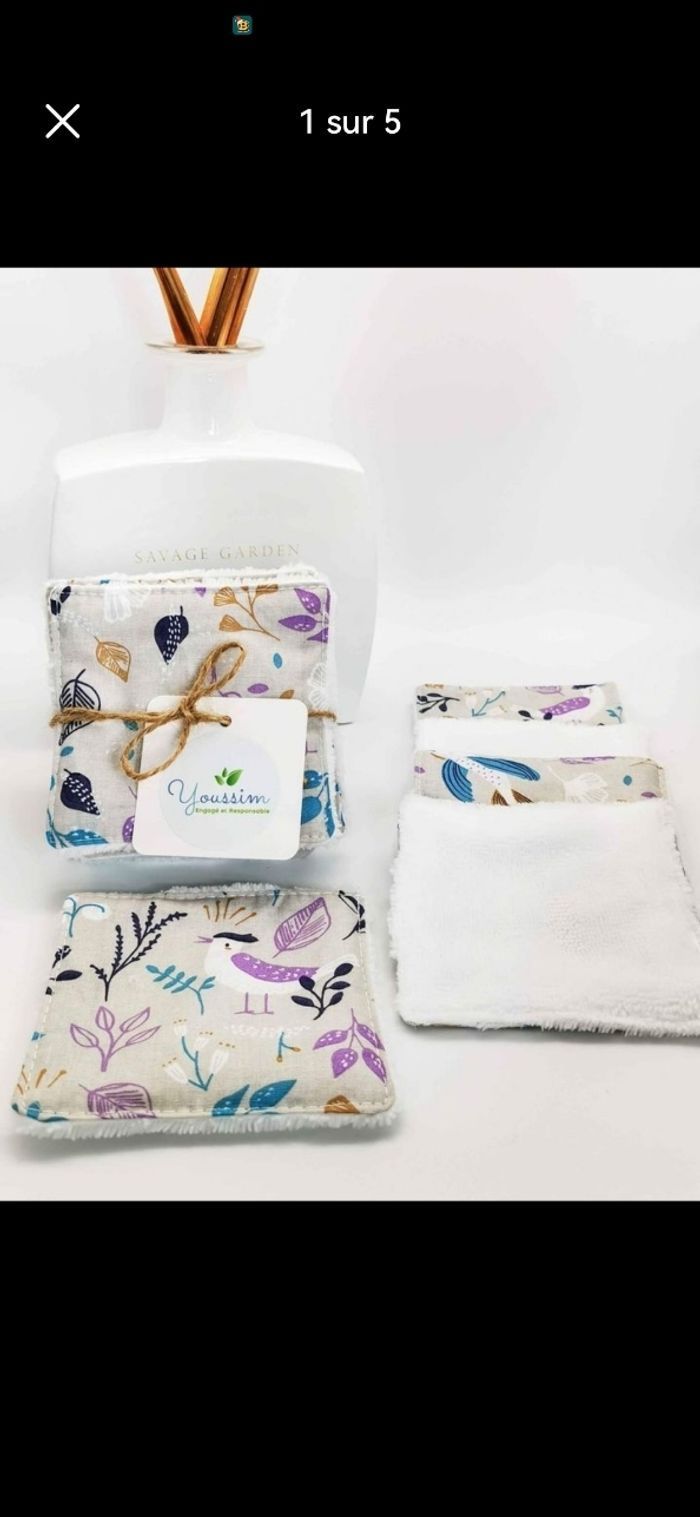 Lingettes Lavables, lingettes démaquillantes - photo numéro 5