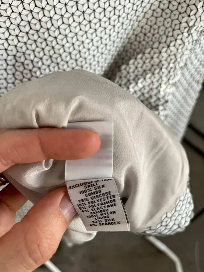 Veste couture cinétique à sequins noir et blanc Diane von Furstenberg - photo numéro 6