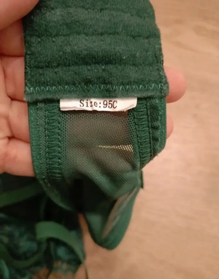 Soutien gorge vert - 95C - photo numéro 3