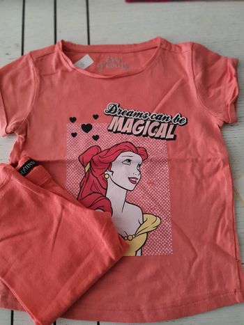Tee shirt belle 3 ans disney