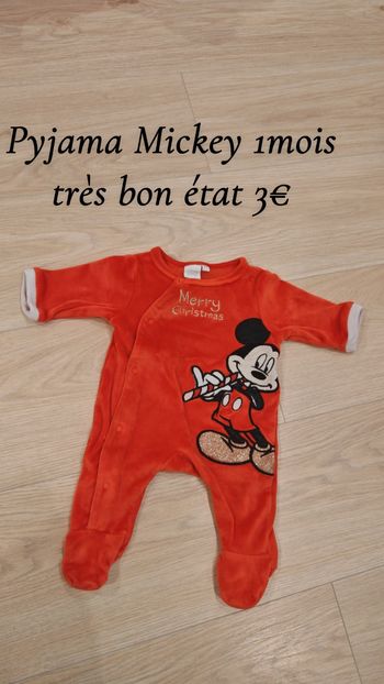 Pyjama Mickey 1mois