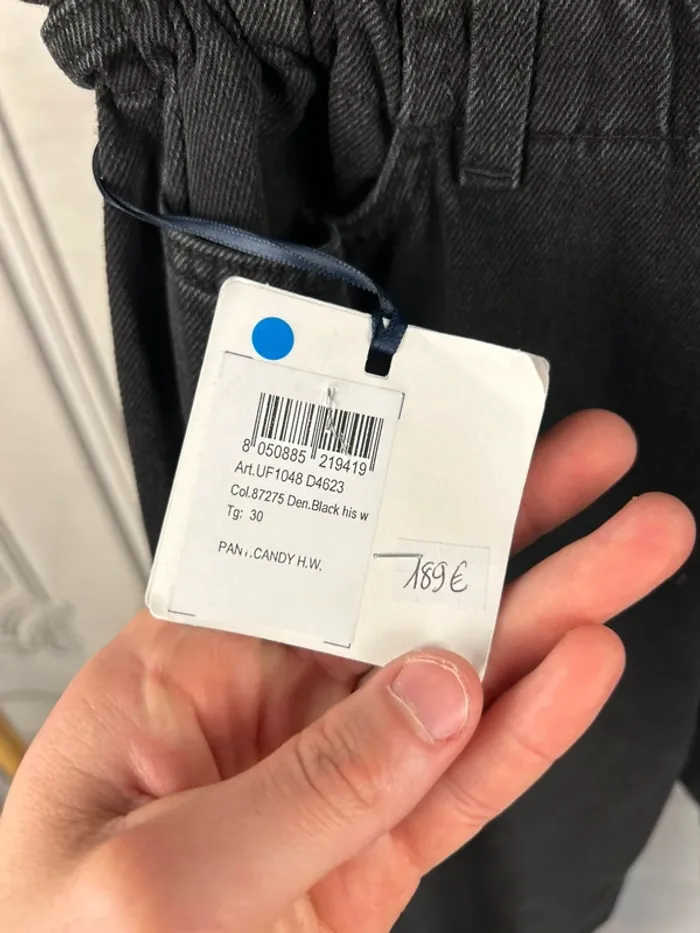 Jean gris/noir LiuJo taille haute W30 Neuf - photo numéro 4