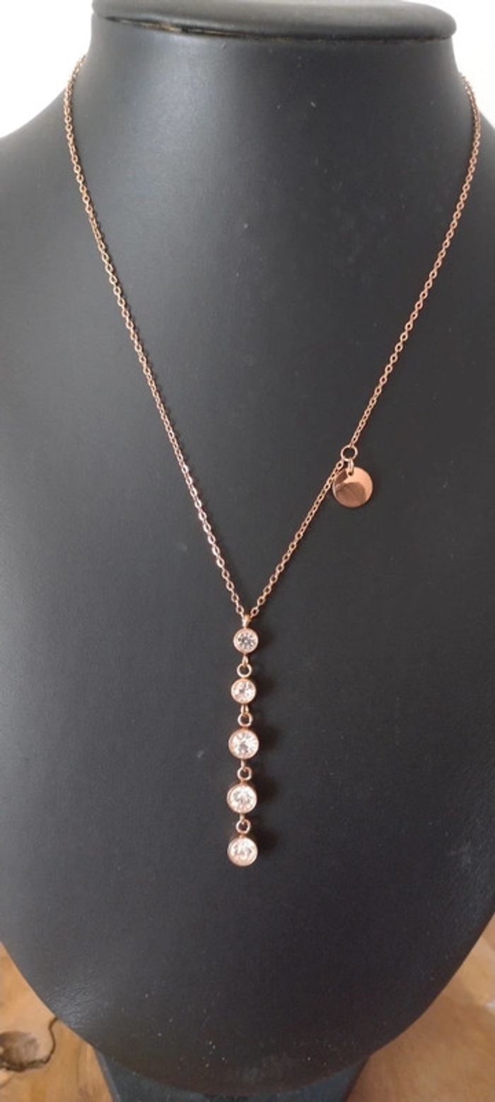 Collier pendentif strass - photo numéro 3