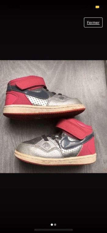 Baskets Nike Grise et Rose Pointure 23,5