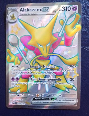 Carte pokémon Alakazam ex 215/091 Destinées de Paldéa Fr