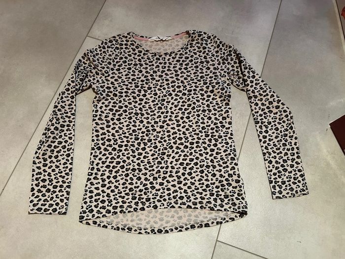 T-shirt manches longues Léopard, 8-10 ans