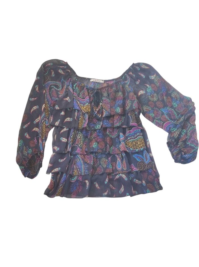 Blouse imprimée taille unique