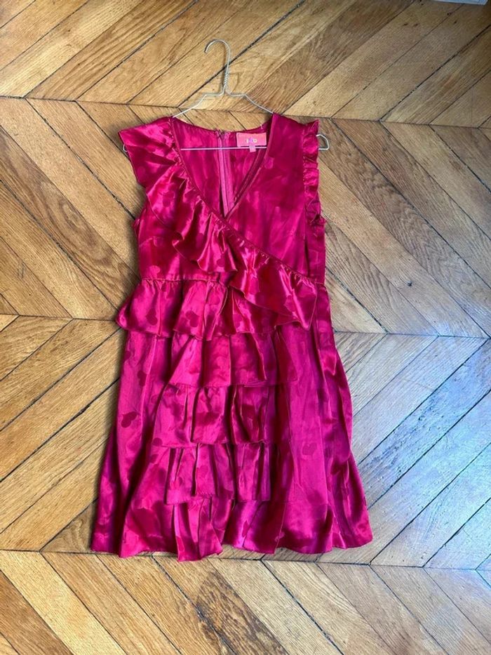 NEUVE Sublime robe 100%soie Manoush taille 38 rouge - photo numéro 10