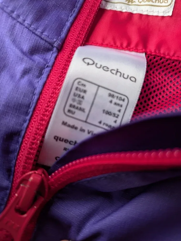 Coupe-vent /kway quechua 4 ans - photo numéro 2