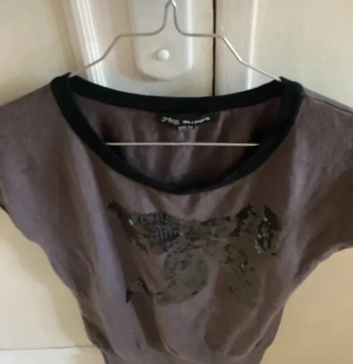 Pull fin tshirt sans manche femme TU millenium sequin automne - photo numéro 3