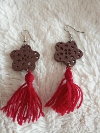 Boucles fleurs et pompon 🔄