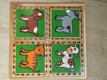 Puzzle en bois animaux