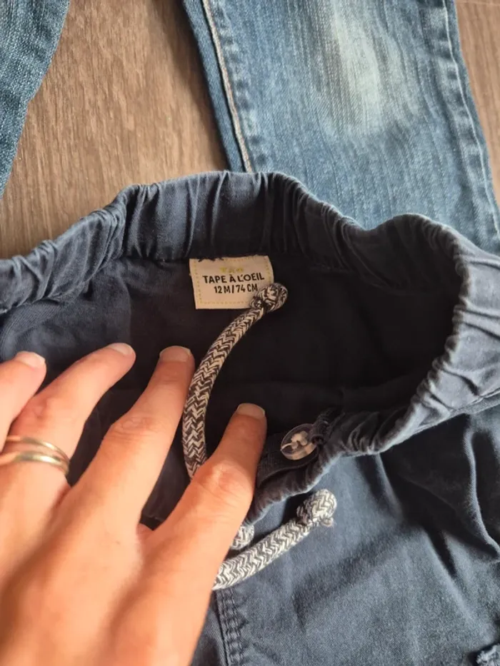 Magnifique lot de 4 pantalons 12 mois - photo numéro 4