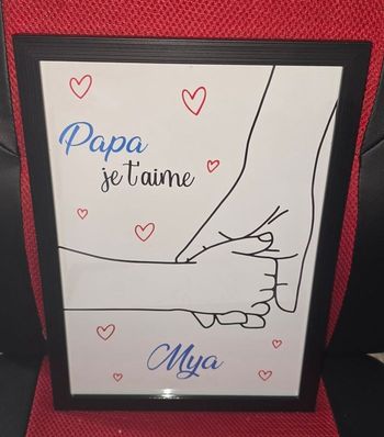 Cadre personnalisé fêtes des pères