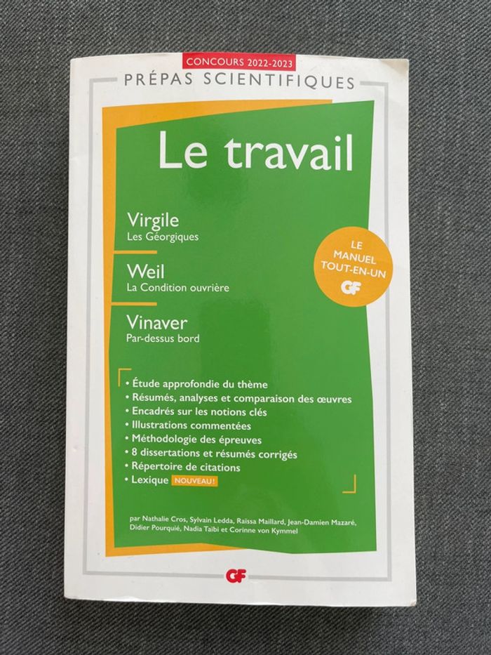 Manuel prépas scientifiques - Le travail - GF