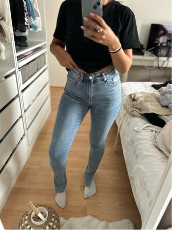 Jean Bleu Taille Haute Taille 36