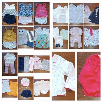 Lot de vêtements fille 6 mois - 30 pièces