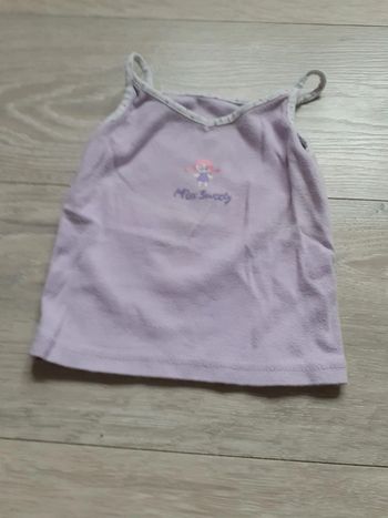 Chemisette à bretelles, mauve clair, taille 2/3 ans