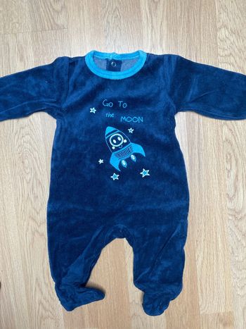 Pyjama bleu marine go to the moon