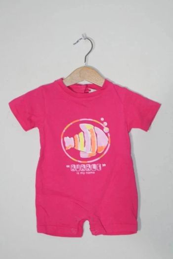 Barboteuse 3 mois fuchsia