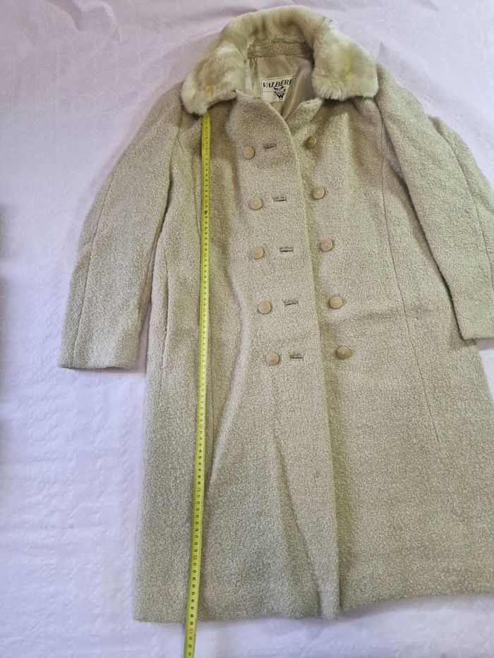 Manteau long  , hiver  , femme , teddy  , Valbère  , vintage  , taille M - photo numéro 7