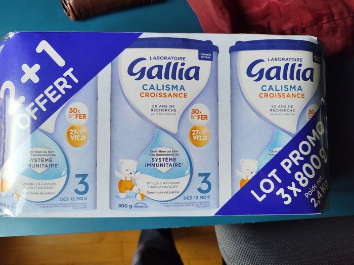 Lait gallia 3eme age