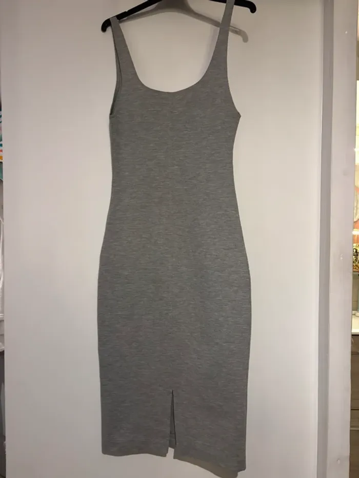 Robe moulante grise Zara Trafaluc – Taille XS - photo numéro 5