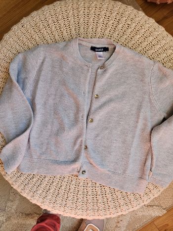 Gilet okaidi gris souris 4 ans