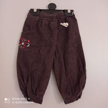 Pantalon velours marron 2ans