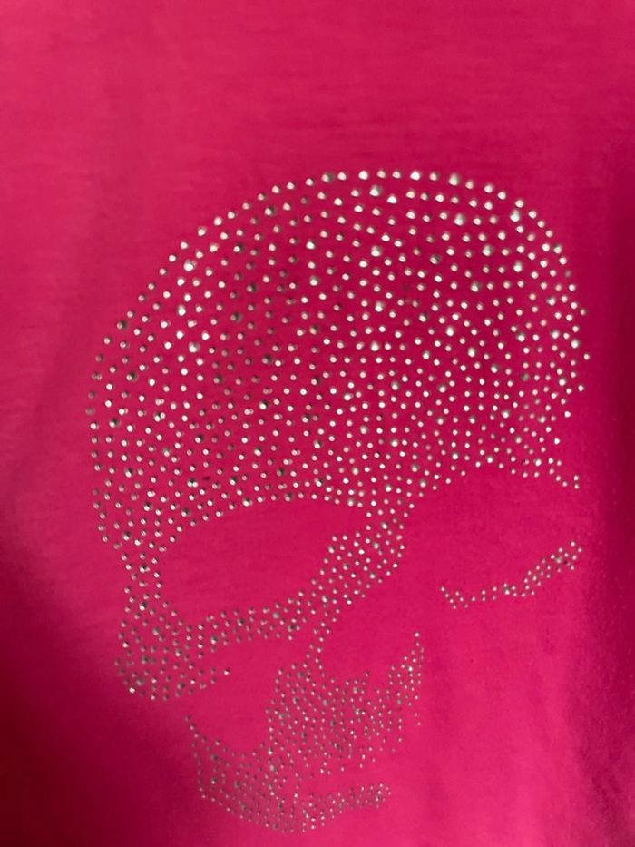 T-shirt strass tête de mort XL - photo numéro 6