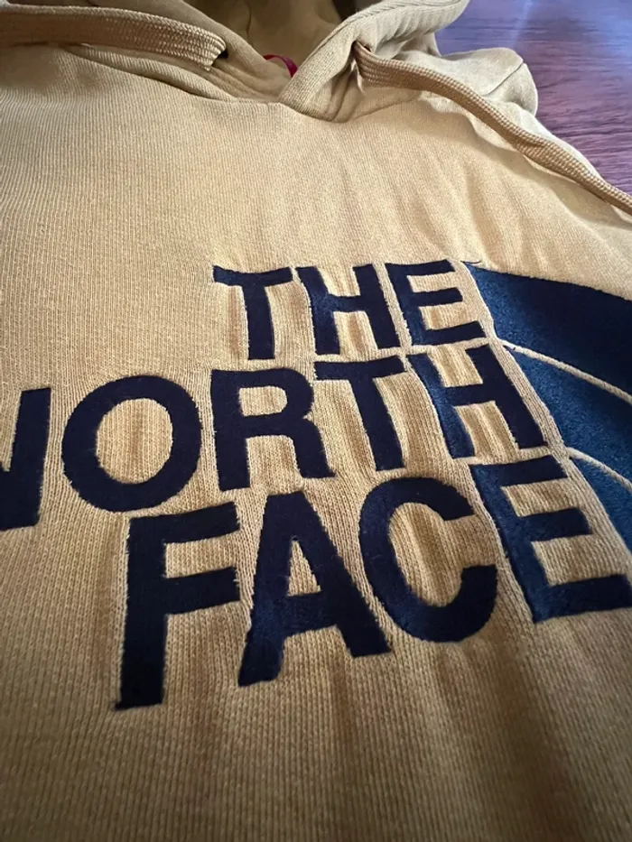 Hoodie sweat à capuche The North Face Jaune - taille M - photo numéro 6