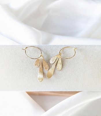 Boucles d'oreilles feuilles