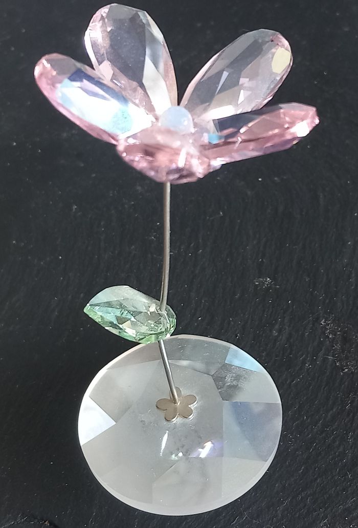 Figurine Fleur à bascule Swarovski - photo numéro 3