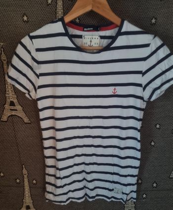 T-shirt à rayures style Marin taille XS Bizzbee