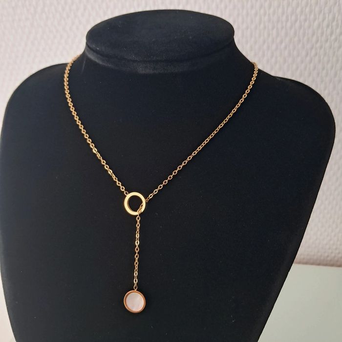 Parure collier y acier inoxydable - photo numéro 2