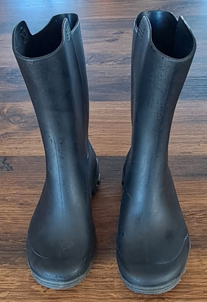 Bottes en caoutchouc noires enfants taille 27-28 Solognac - photo numéro 2