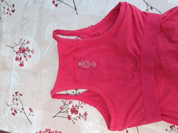 Joli et pratique debardeur / haut de sport brassière elastiquée intégrée fushia - T40 - Domyos - photo numéro 5